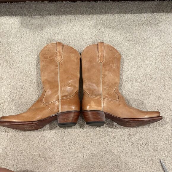 NEW Cleo + Wolf Ivy Western Boots  Leather Womens Size 8.5B In Tan Msrp $230 - Picture 5 of 10